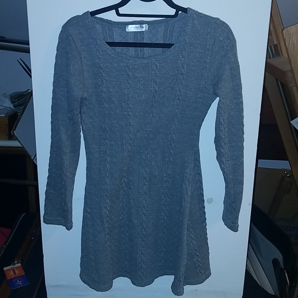 Soft gray sweater